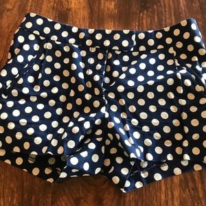 J. Crew short polka dot shorts